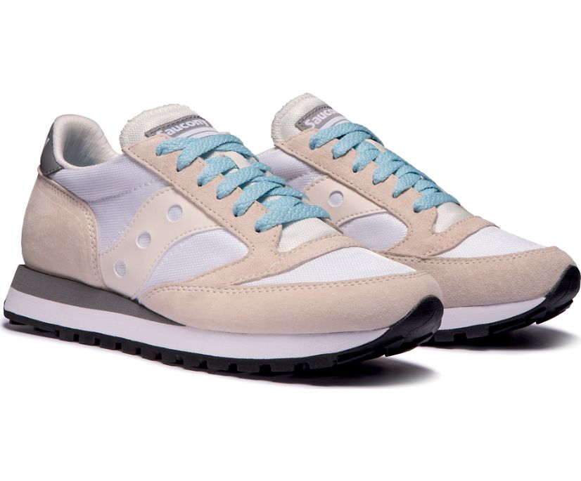 Saucony Jazz 81 Women's Originals White / Khaki / Grey | AU 022CTVE